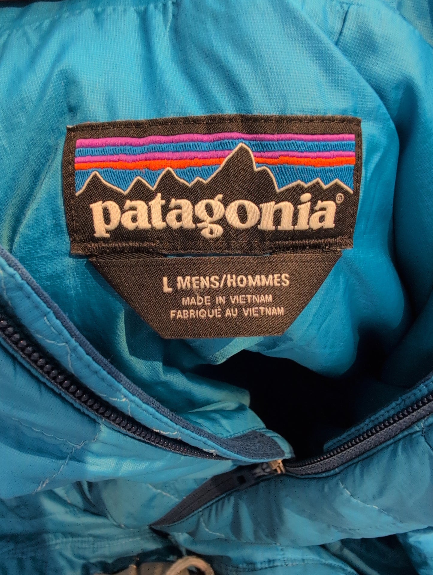 Stepp Jacke Patagonia Nano Puff Isolation (L Herren) Hoodie hellblau