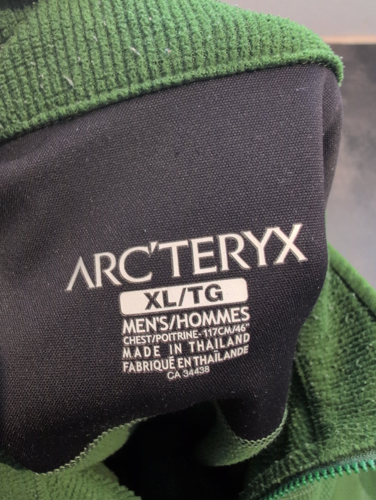 Jacke von Arcteryx (XL Herren) Waffel Fleece Sweatshirt grün