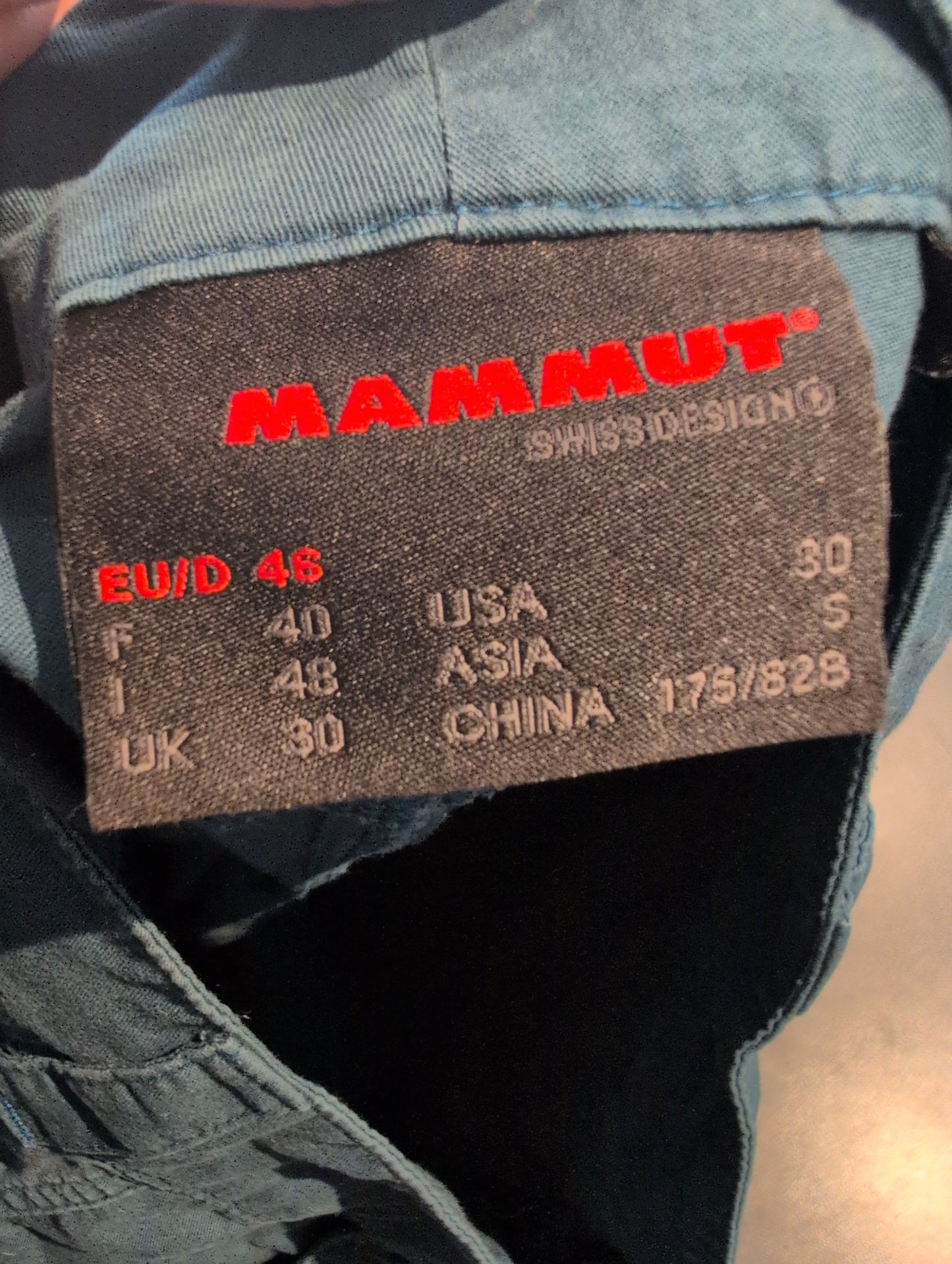 Kurze Wanderhose Mammut (S Herren) Shorts blau