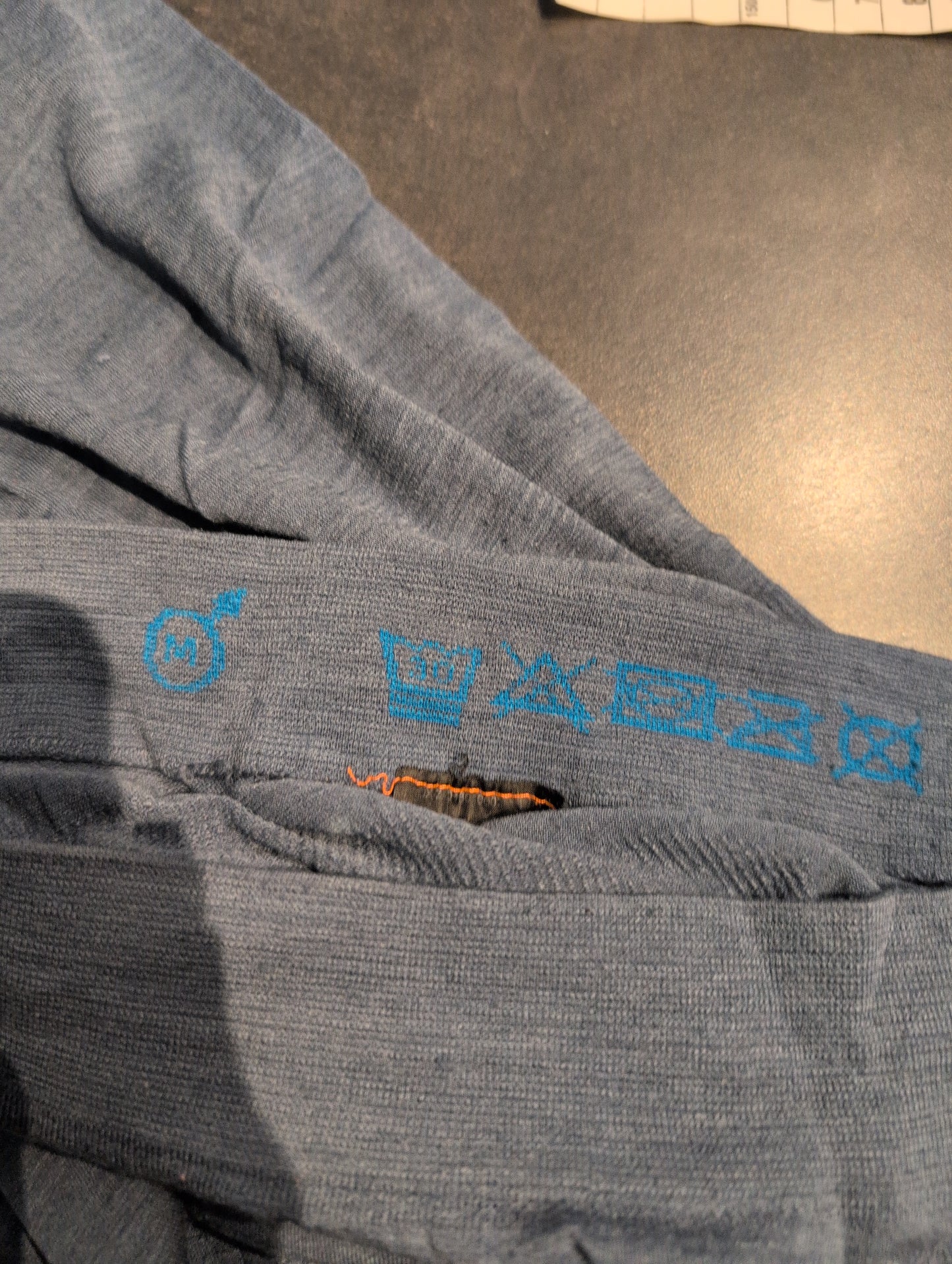 3/4 Lange Unterhose (M Herren) von Ortovox Schurwolle blau