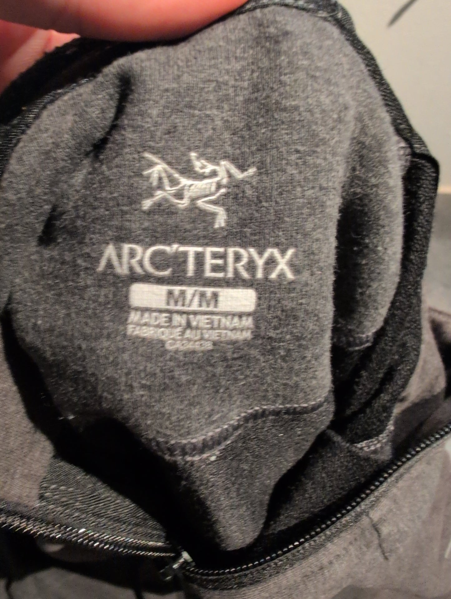 Zipper Hoodie von Arcteryx (M Herren) Fleece Jacke Sweatshirt grau