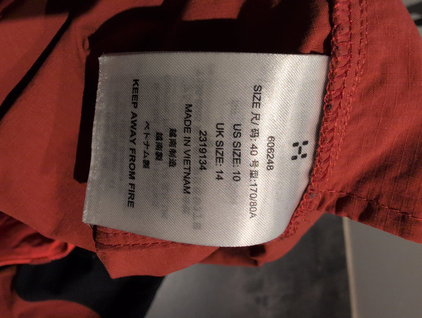Trekking Hose von Haglöfs (L Damen) Stretch rot