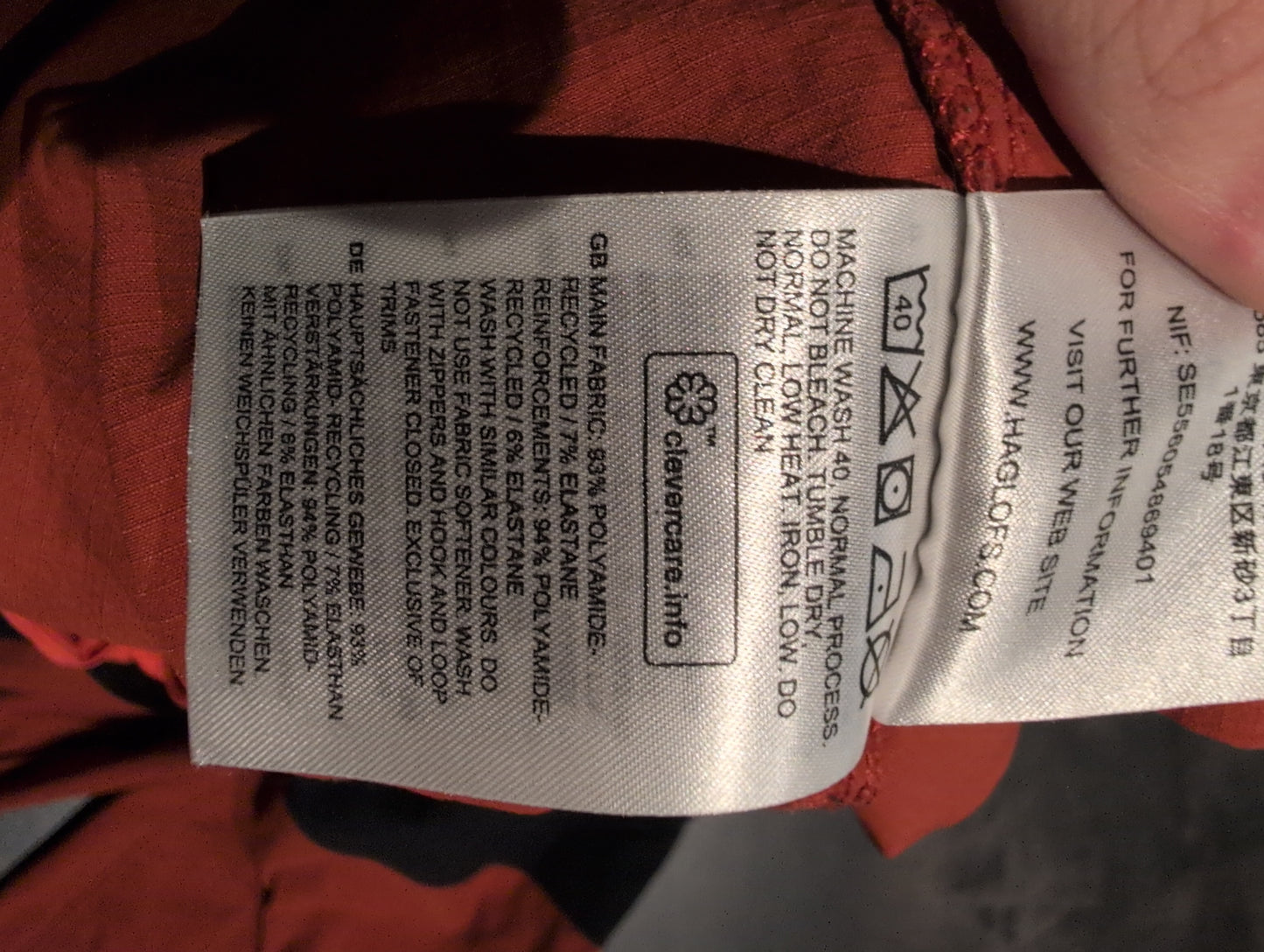 Trekking Hose von Haglöfs (L Damen) Stretch rot