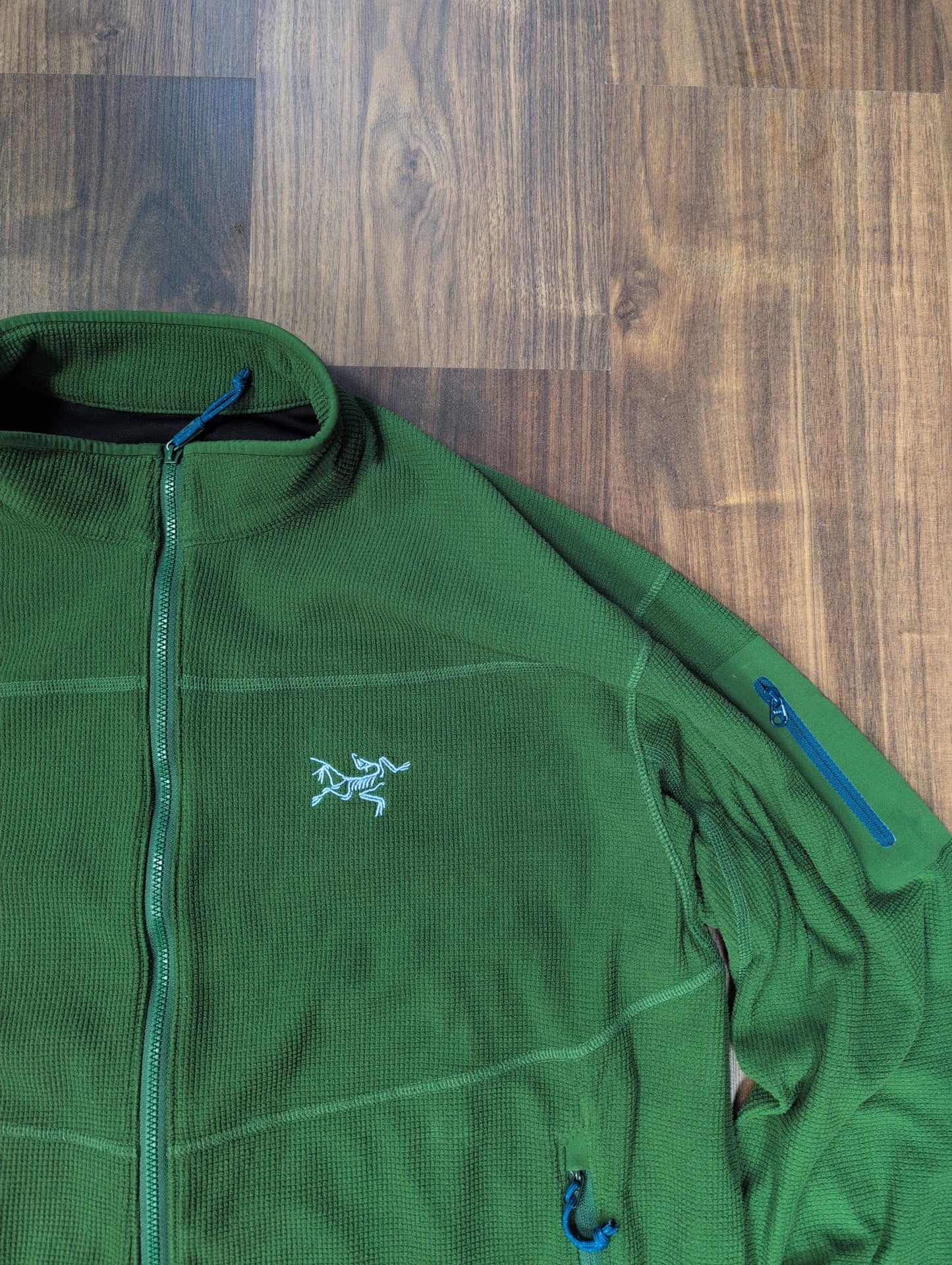 Jacke von Arcteryx (XL Herren) Waffel Fleece Sweatshirt grün