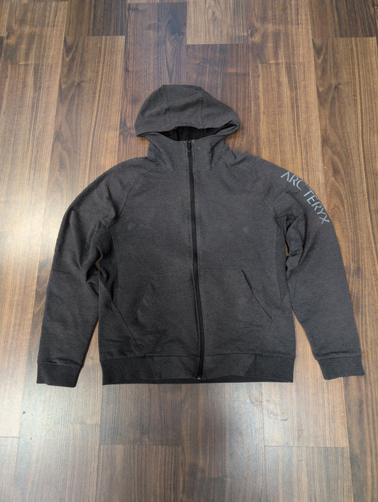 Zipper Hoodie von Arcteryx (M Herren) Fleece Jacke Sweatshirt grau