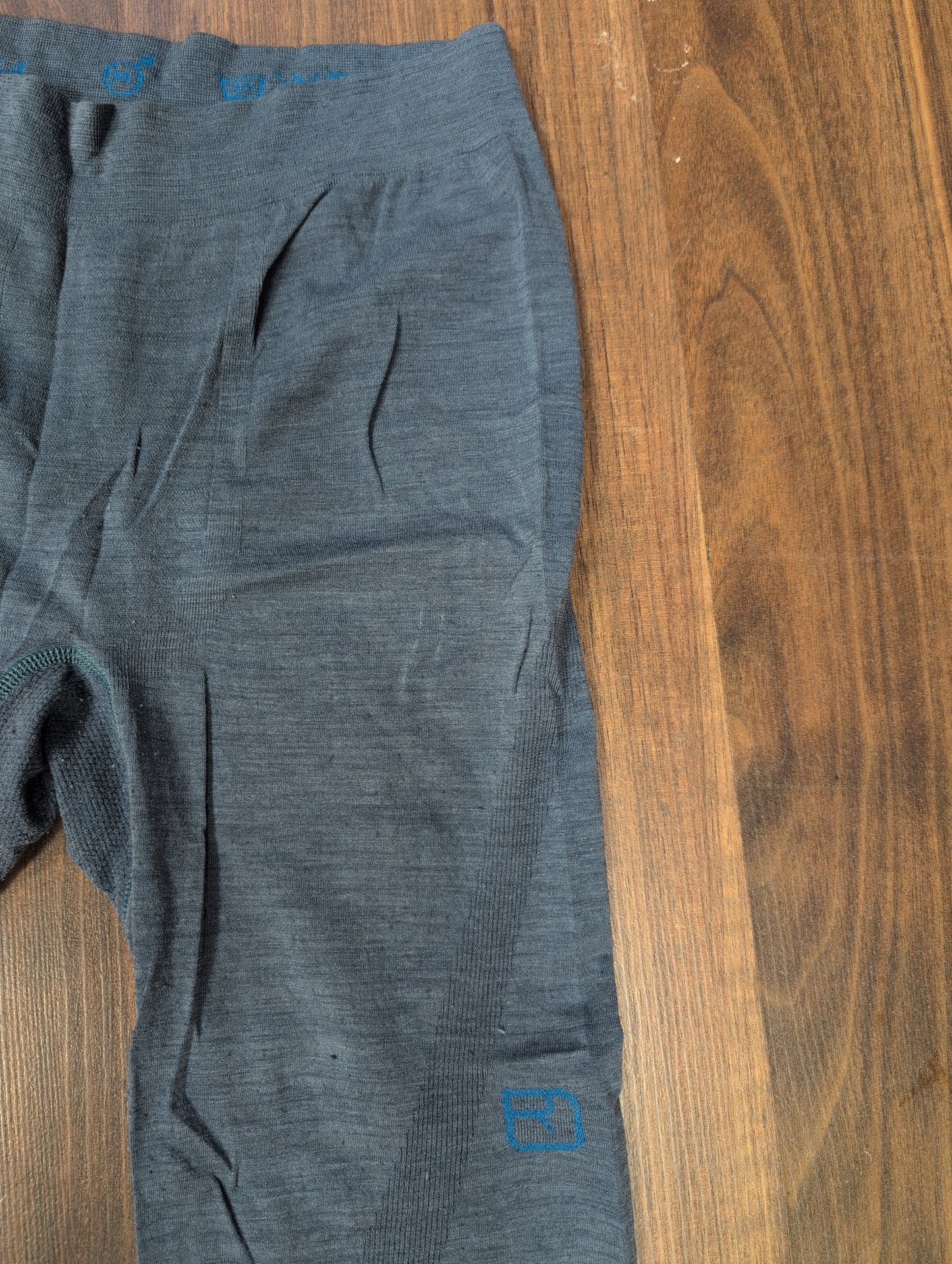 3/4 Lange Unterhose (M Herren) von Ortovox Schurwolle blau