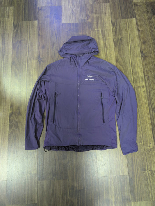 Jacke von Arcteryx Atom SL Hoodie (M Herren) grau lila - wanderlich.com