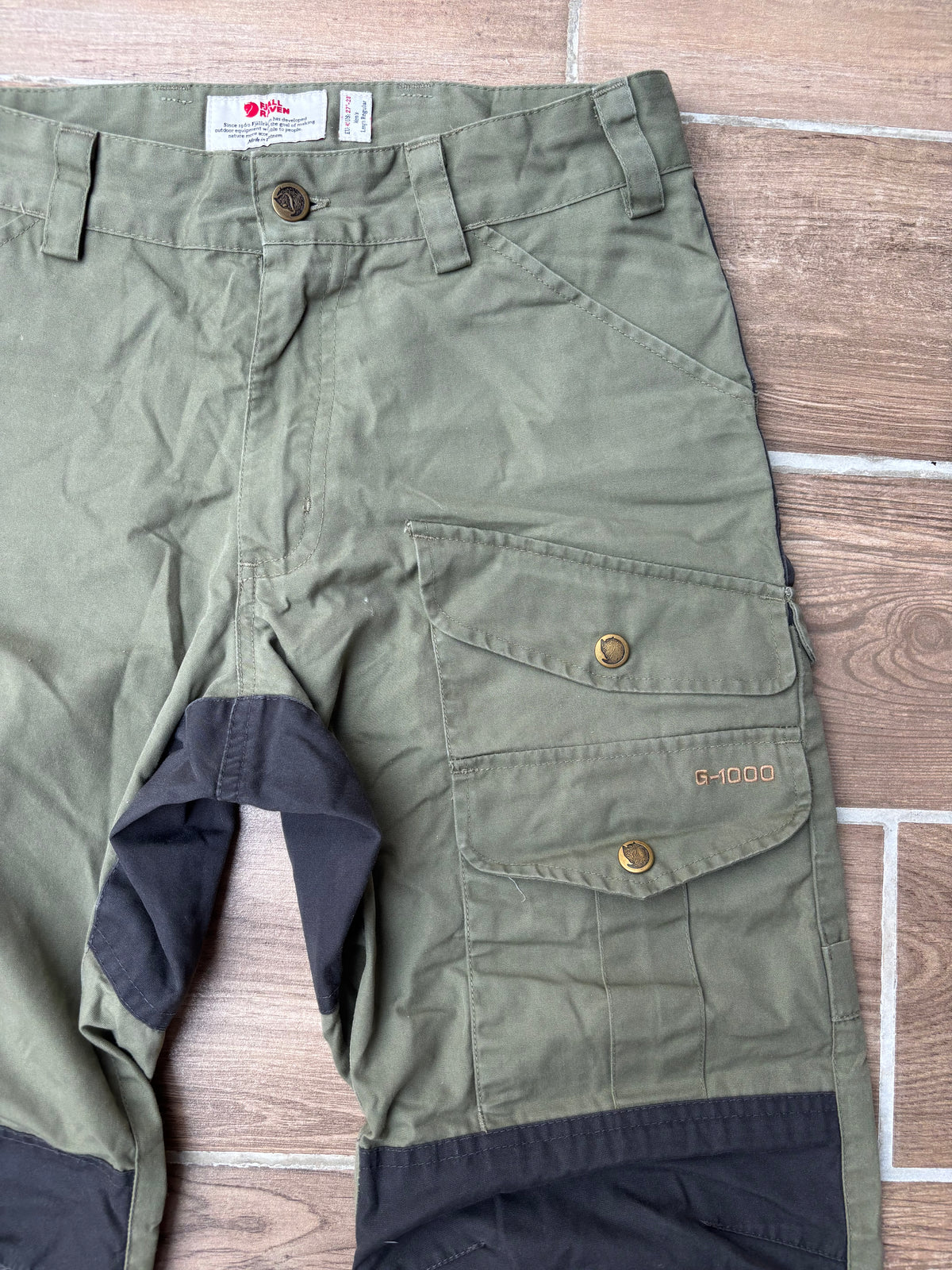Fjällräven Barents Hose (M Herren) grün schwarz