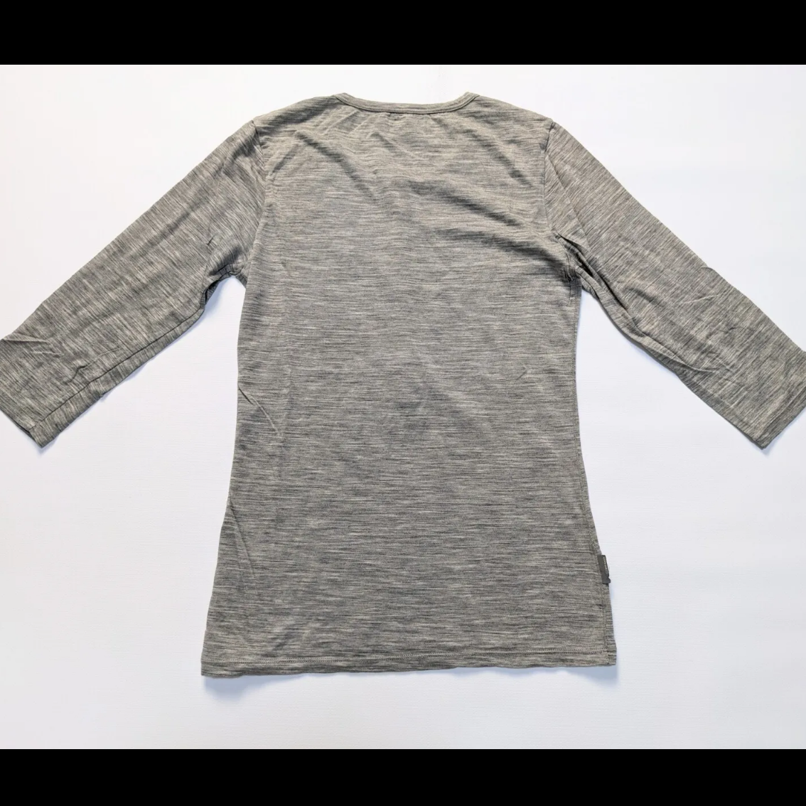 Funktions- Shirt von Icebreaker XS Damen Merino 3/4 Ärmel grau