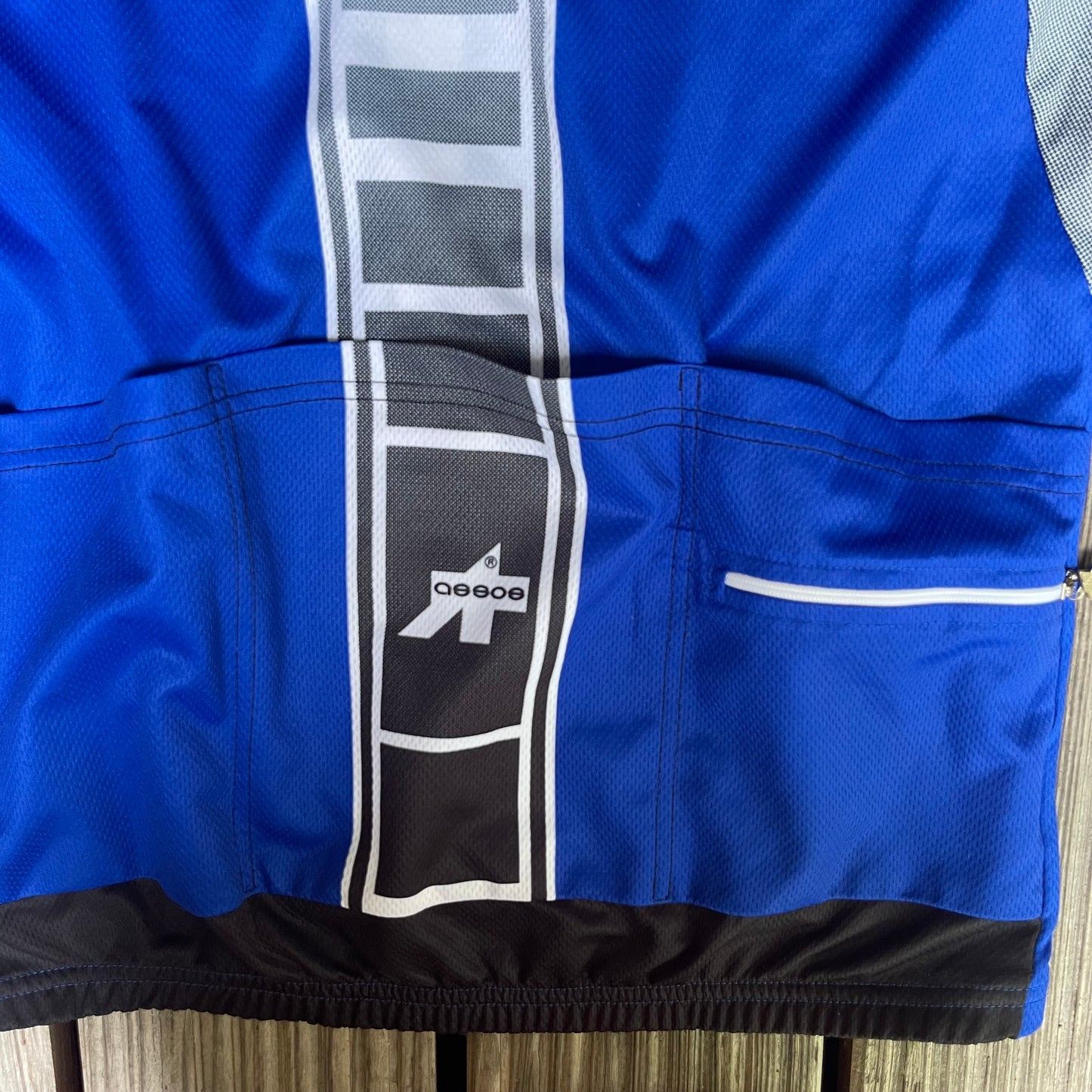 Zipper Radtrikot von Assos (Herren L) blau