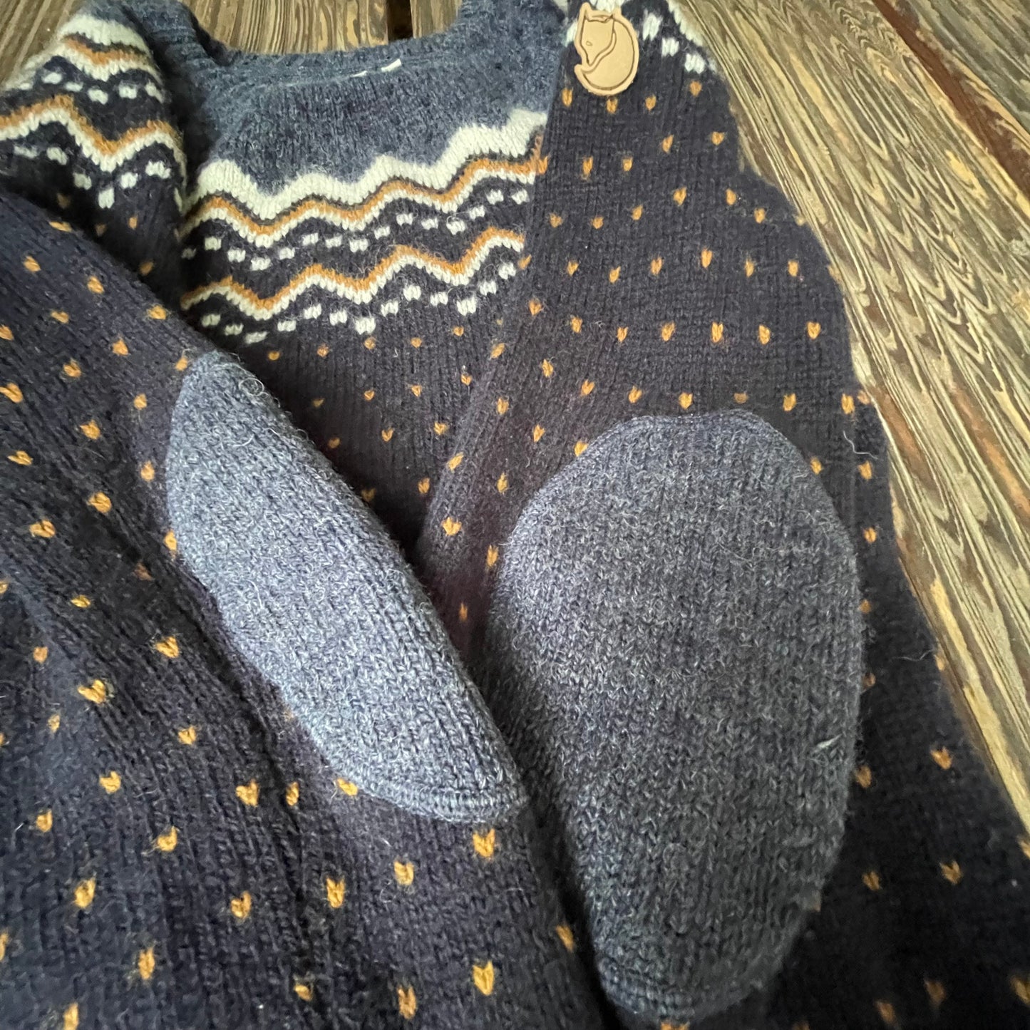 Strick- Pullover (XS Damen) Fjällräven Övik Knit Sweater (Wolle) blau