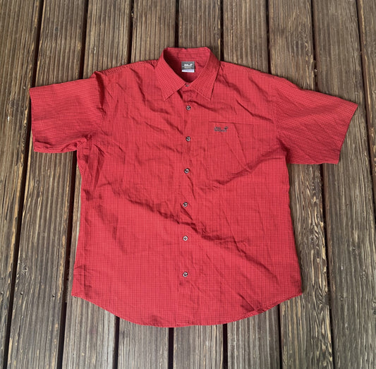 Kurzarm Wander- Hemd (XL Herren) Jack Wolfskin rot