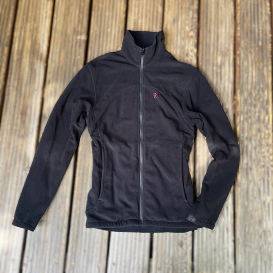 Fleecejacke Fjällräven (L Damen) Zipper- Sweatshirt schwarz