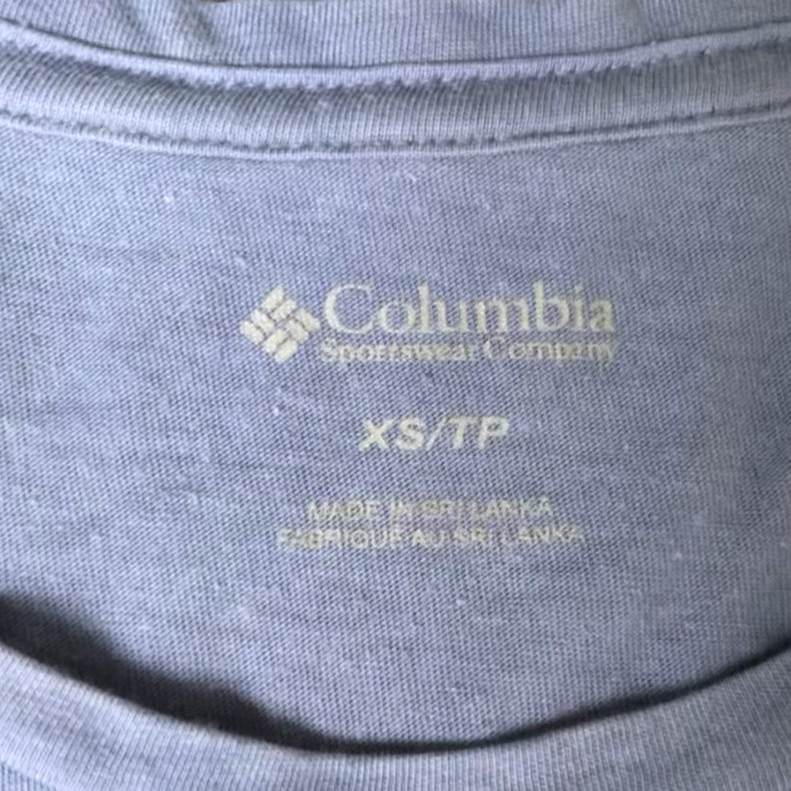 T-Shirt von Columbia (Damen S) 60% Baumwolle Flieder / lila