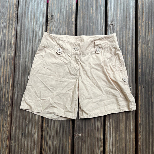 Wander- Shorts (XS Damen) kurze Hose Baumwolle beige / natur