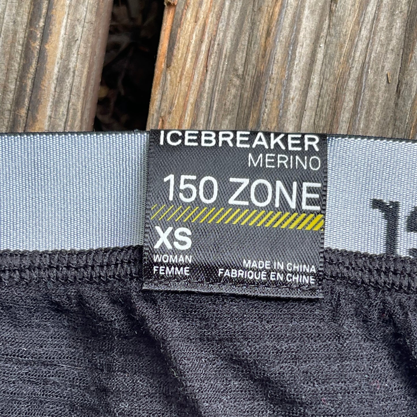 Lange Unterhose von Icebreaker ( XS Damen ) Merino Zone 150 Leggins schwarz