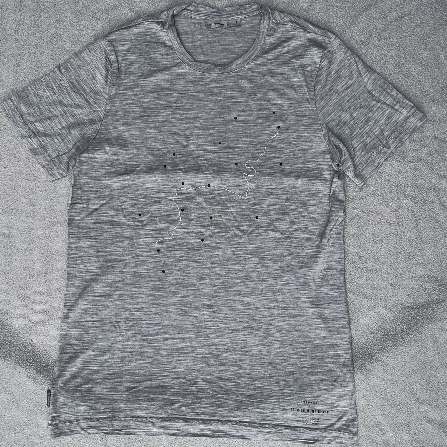 T-Shirt von Icebreaker Merino S Herren - grau