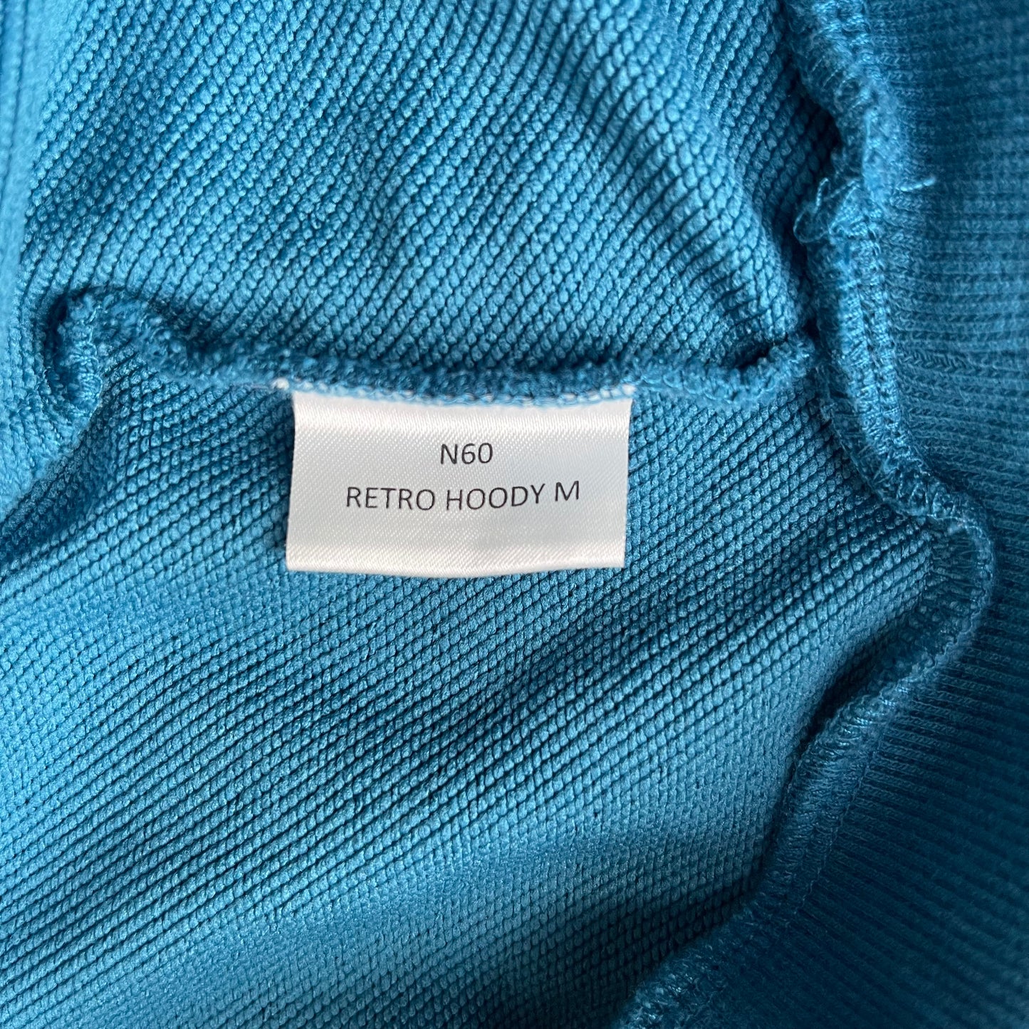 Retro Hoodie von La Sportiva S Herren 100% Bio-Baumwolle blau mit Print