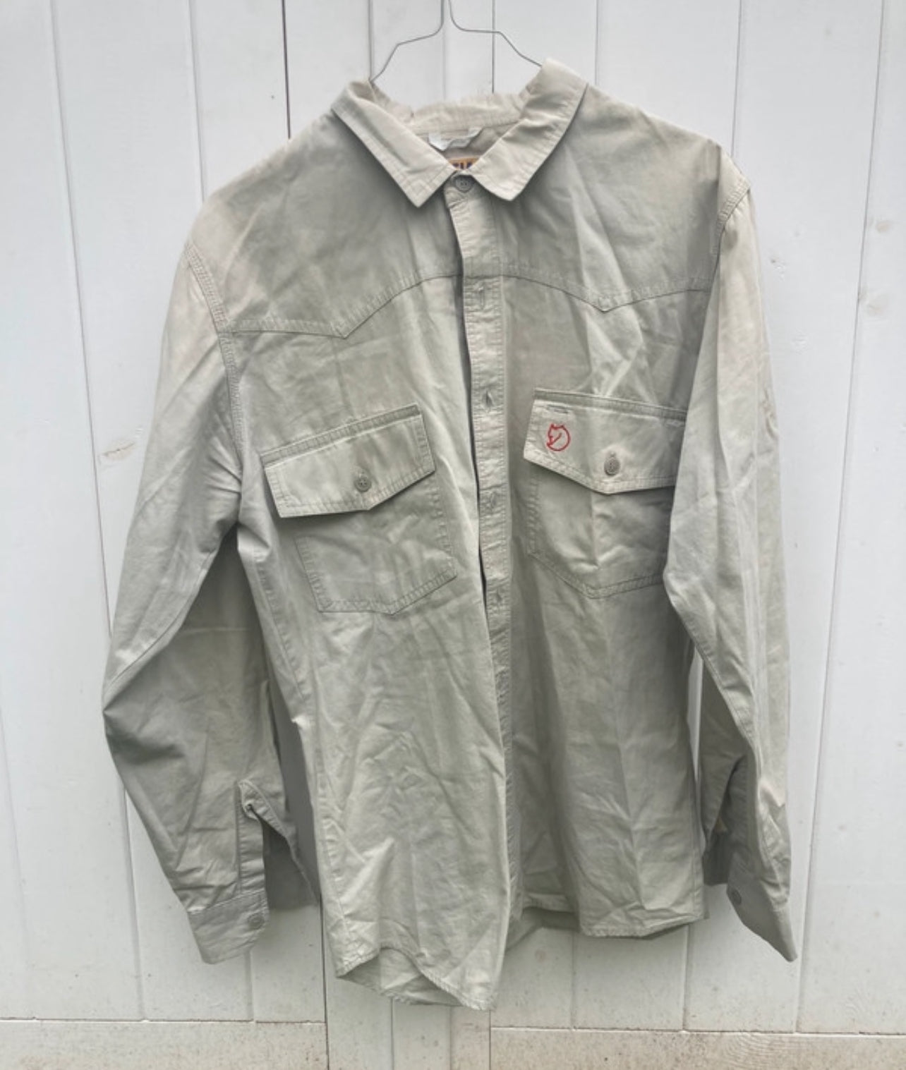 Hemd von Fjällräven (S Herren / M Damen) 100% Baumwolle creme / natur