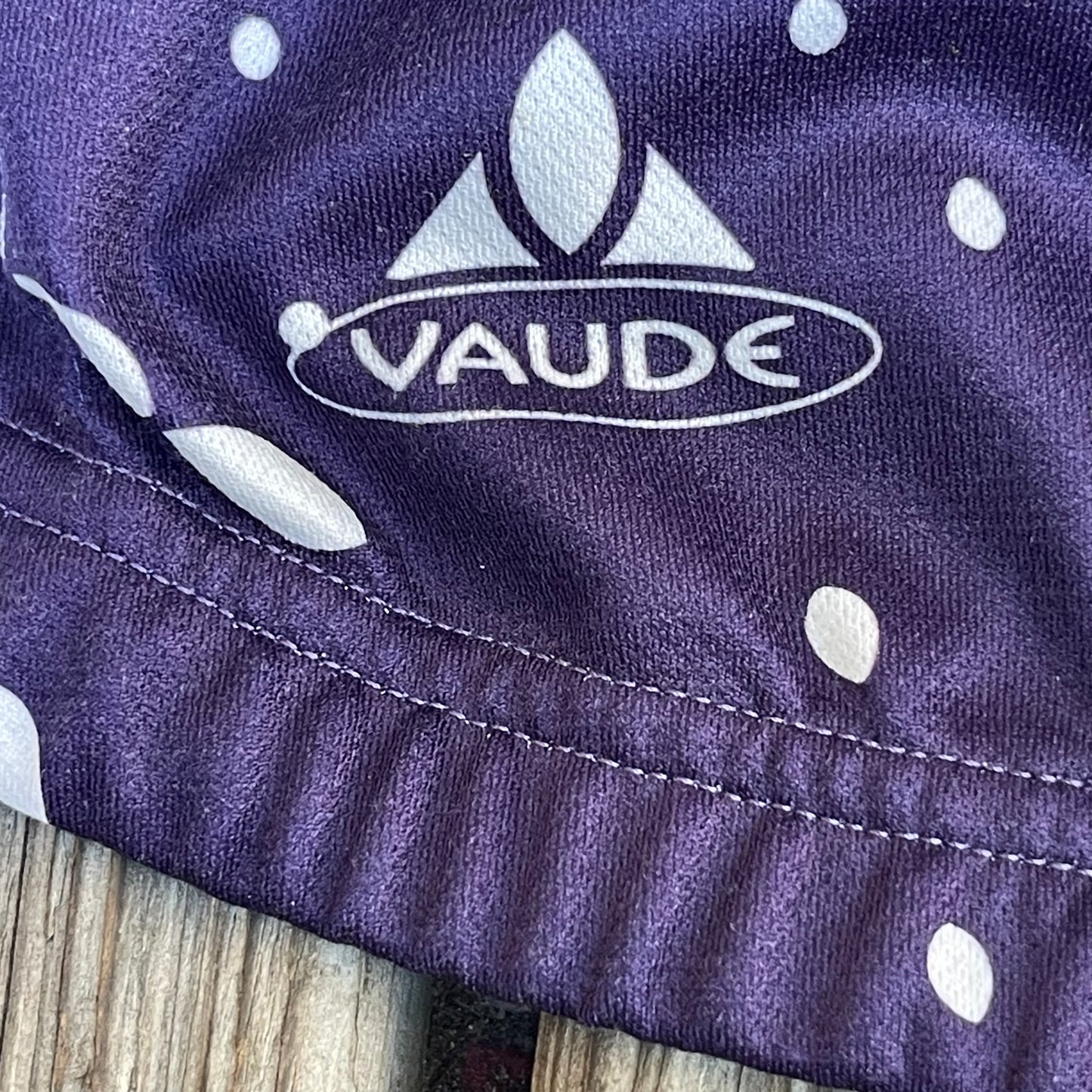 Zipper Radtrikot / Jacke von Vaude (Damen XS) Windstopper weiß - lila