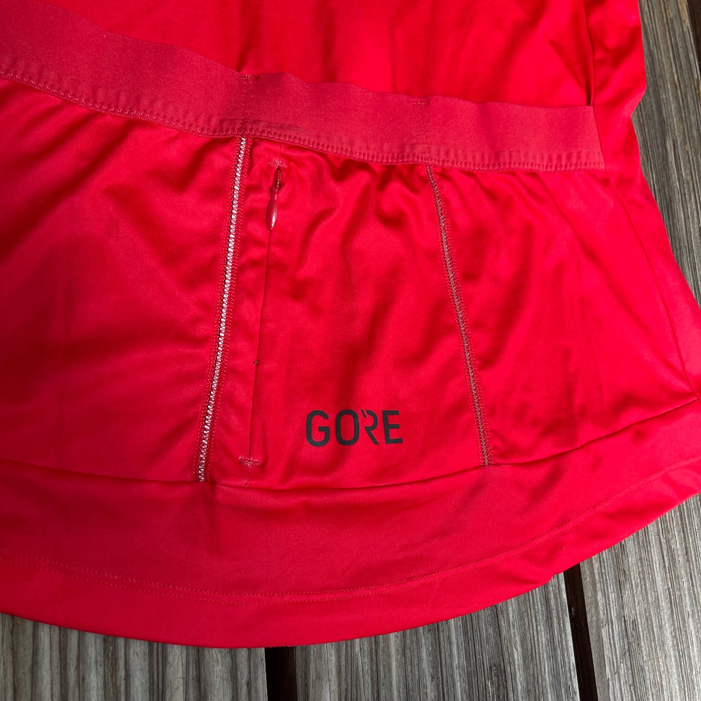 Zipper Radtrikot Gore Bike (L Damen) Kurzarm- Radjacke rot