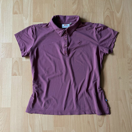Kurzarm Polo-Shirt von Fjällräven (L Damen) Flieder