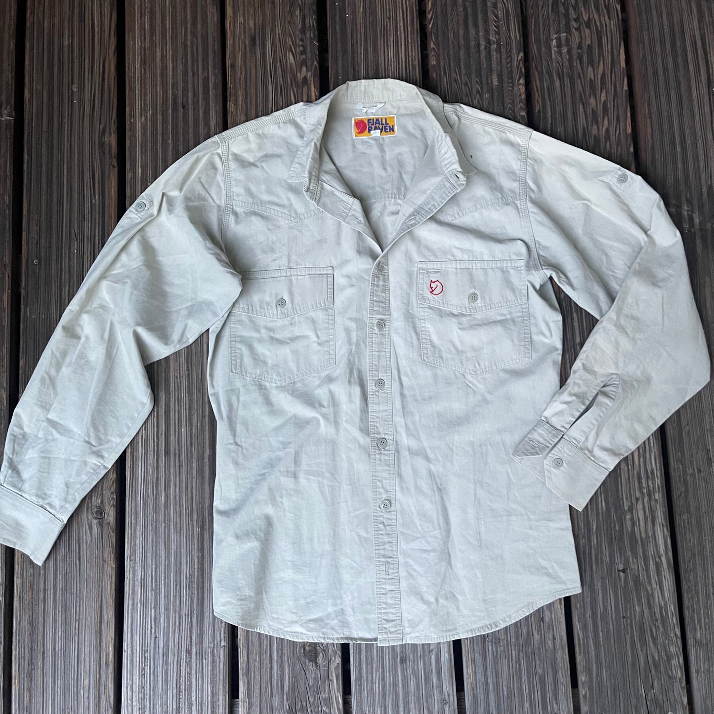 Hemd von Fjällräven (S Herren / M Damen) 100% Baumwolle creme / natur