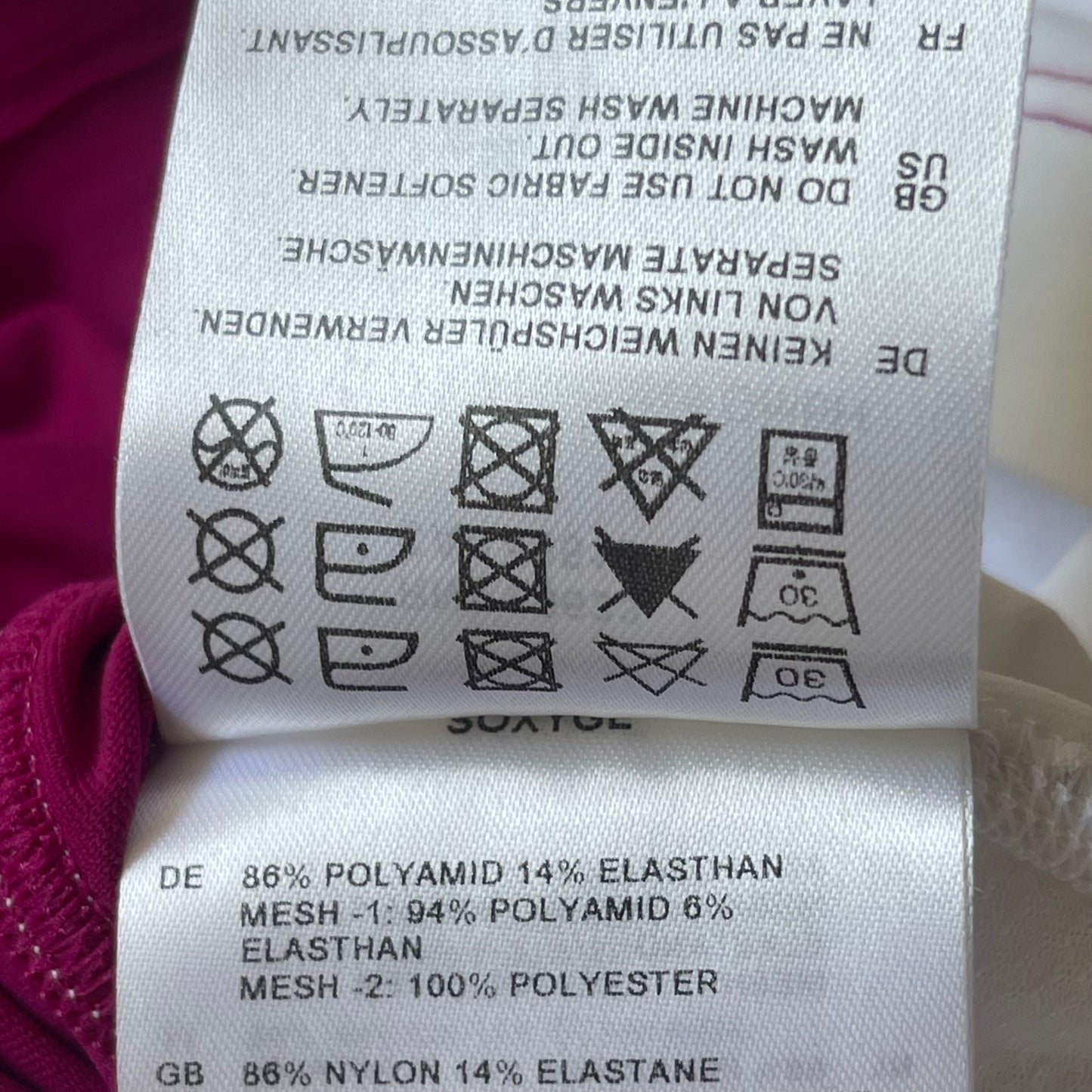 Kurzarm Radtrikot Gore Bike Wear (S Damen) magenta -weiß