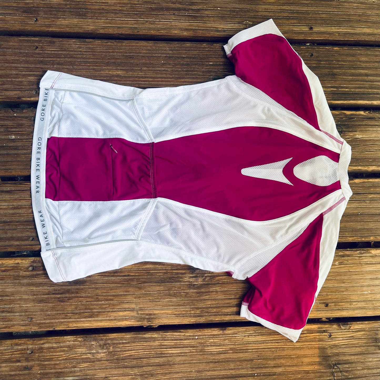 Kurzarm Radtrikot Gore Bike Wear (S Damen) magenta -weiß