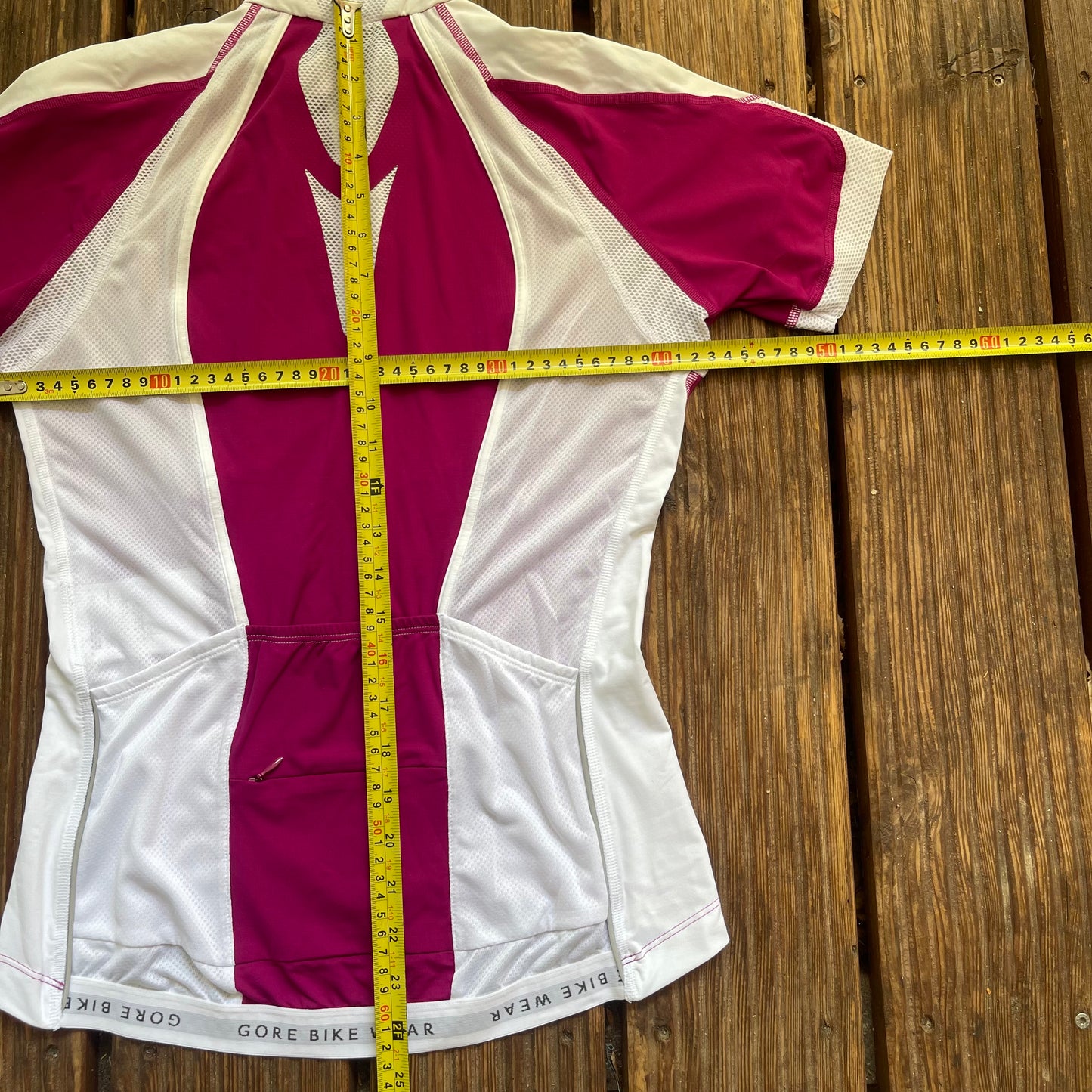 Kurzarm Radtrikot Gore Bike Wear (S Damen) magenta -weiß