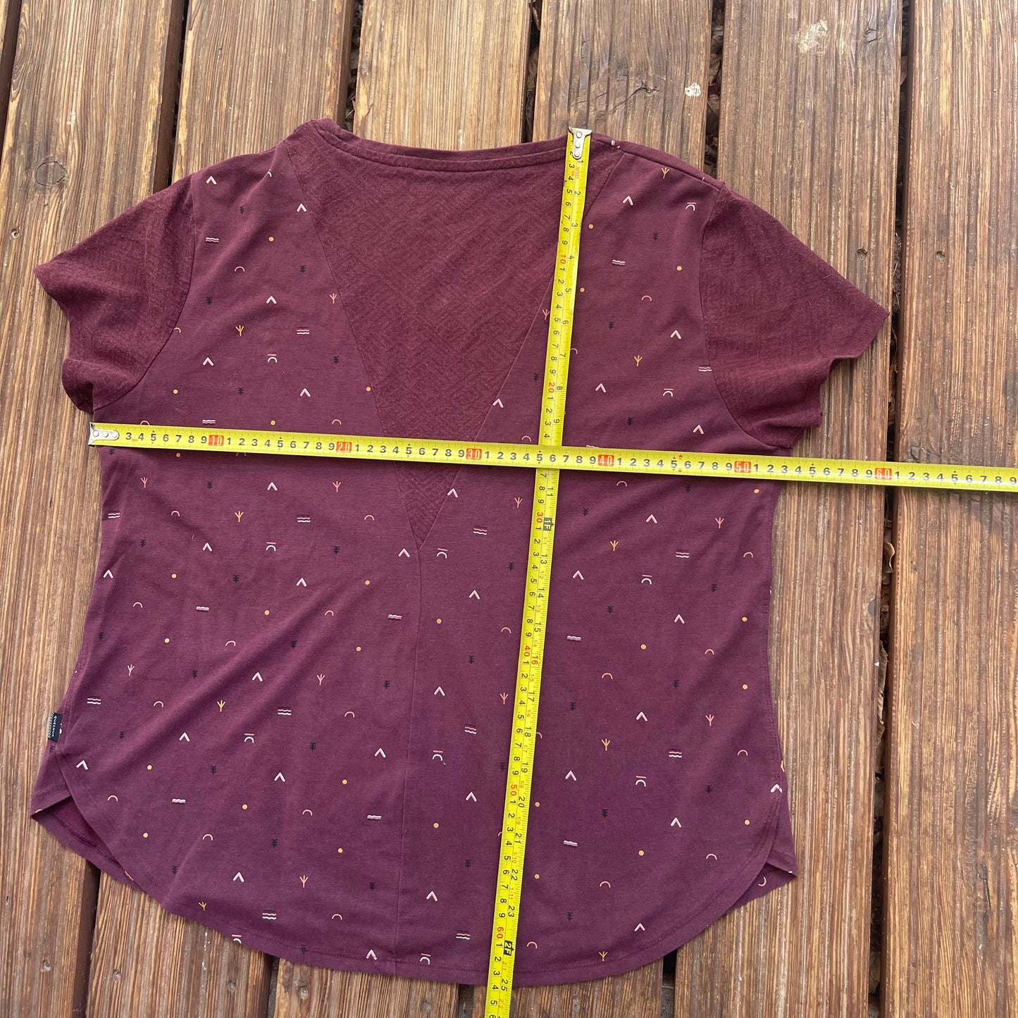 Kurzarm T-Shirt von Decathlon (XL Damen) bordeaux