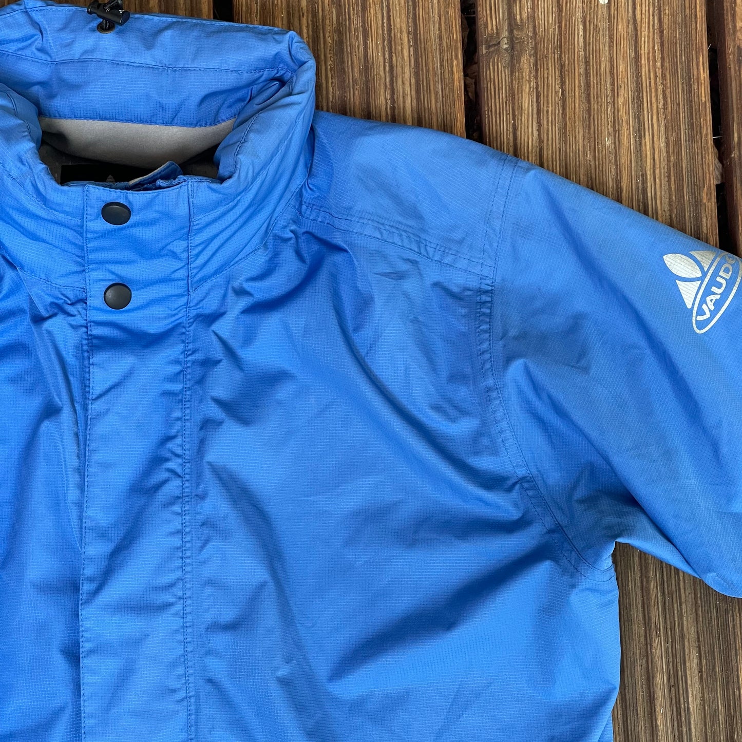 Funktions- Regen- Jacke von Vaude (M Damen) blau