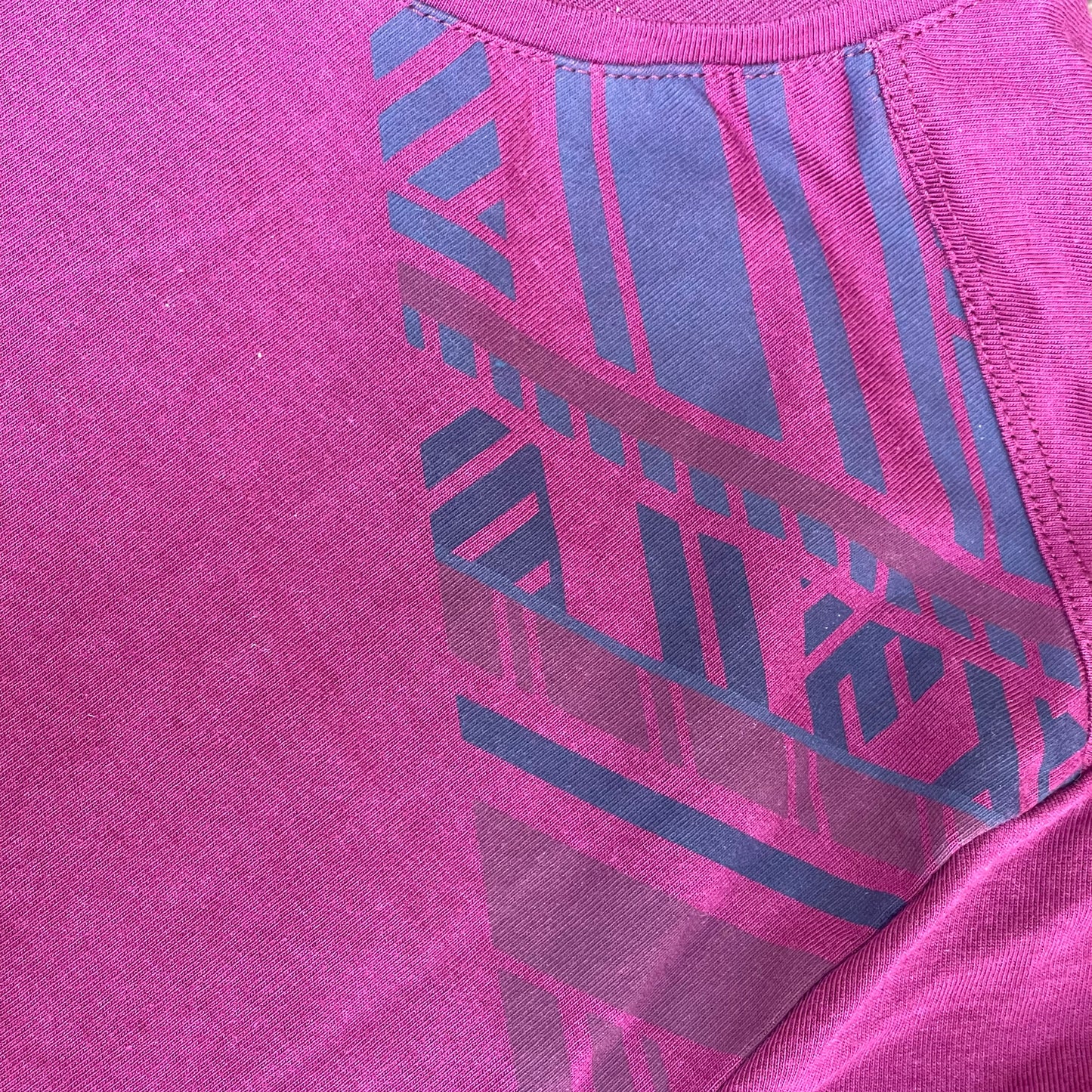 Kurzarm T-Shirt von Quechua (XL Damen) magenta