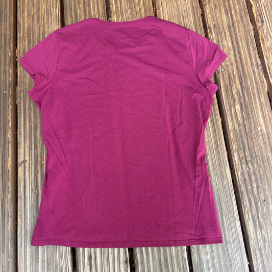 Kurzarm T-Shirt von Quechua (XL Damen) magenta