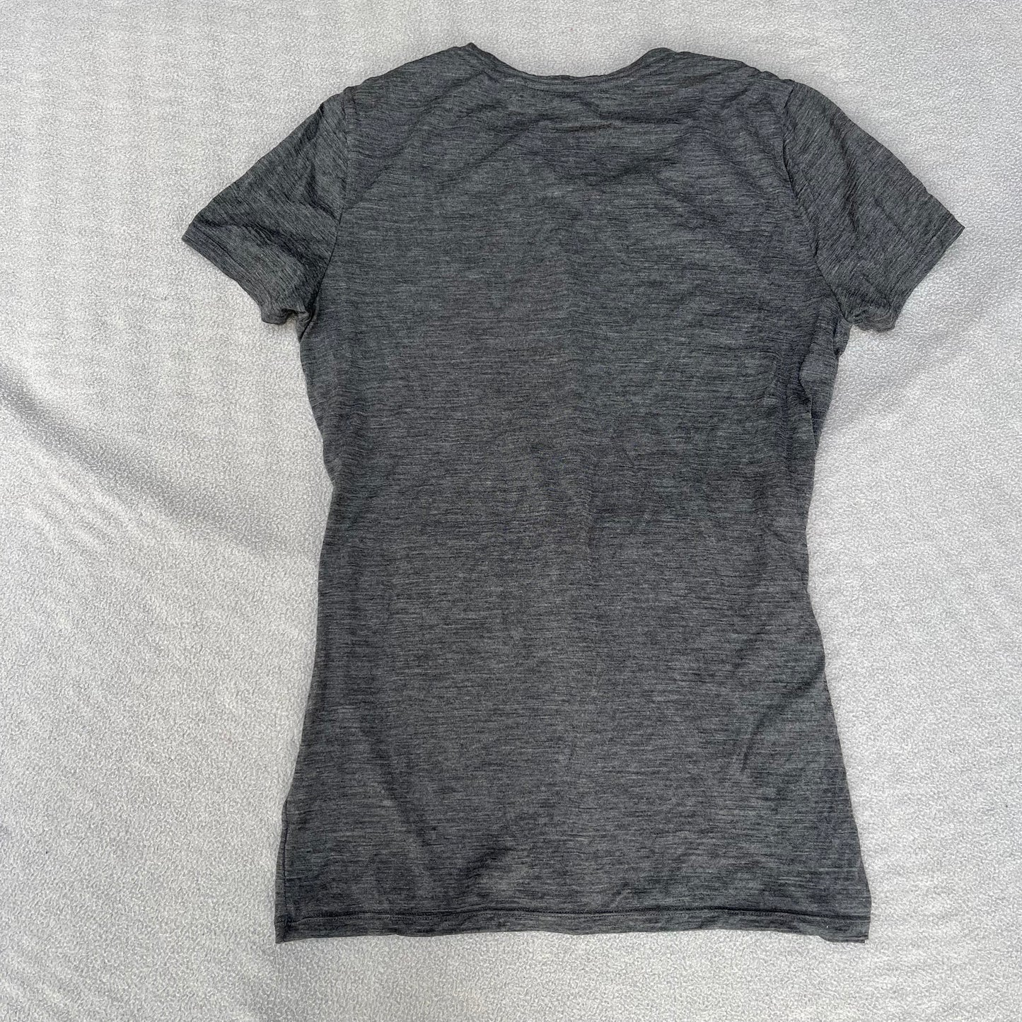 T-Shirt von Icebreaker Merino (M Damen) grau mit Print