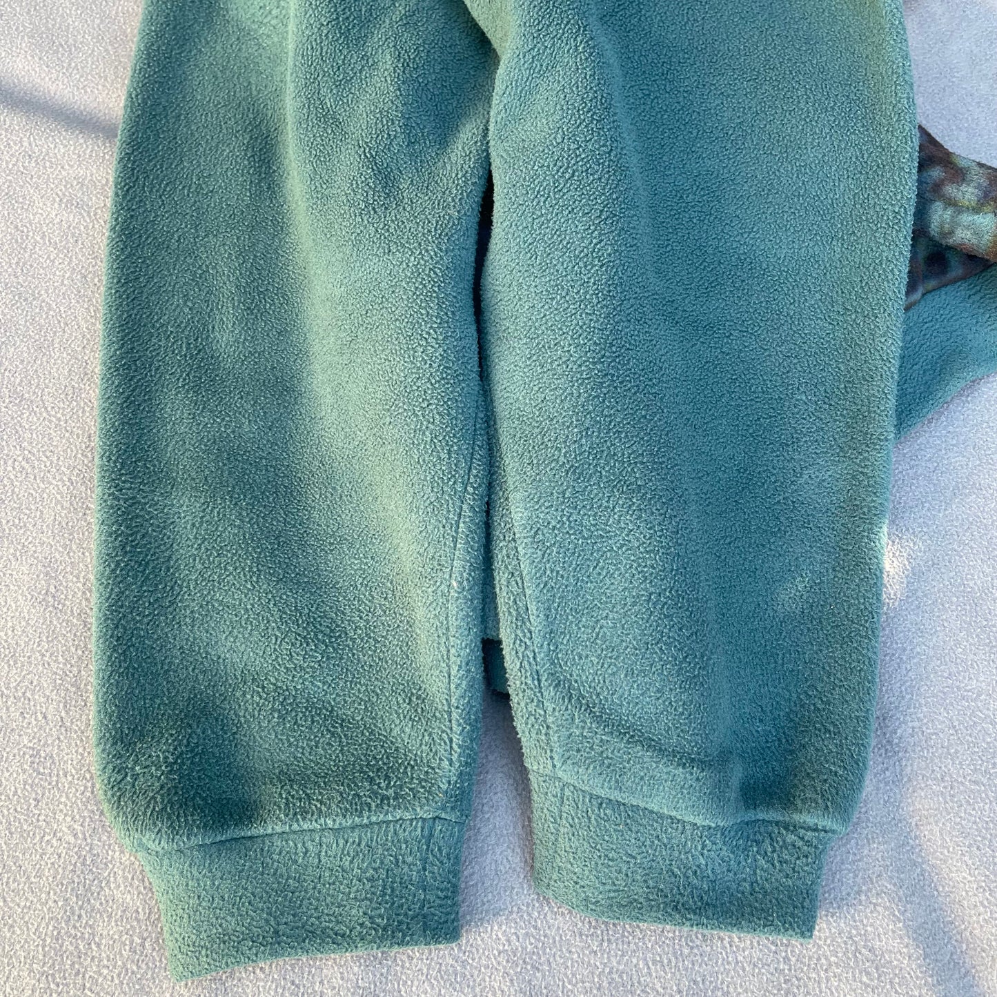 Vintage Fleece Jacke Vaude XL (Unisex) Polartec Pile Optik grün