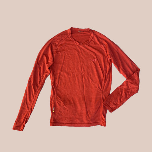 Longsleeve Icebreaker (S HERREN) Merino 150 orange-rot