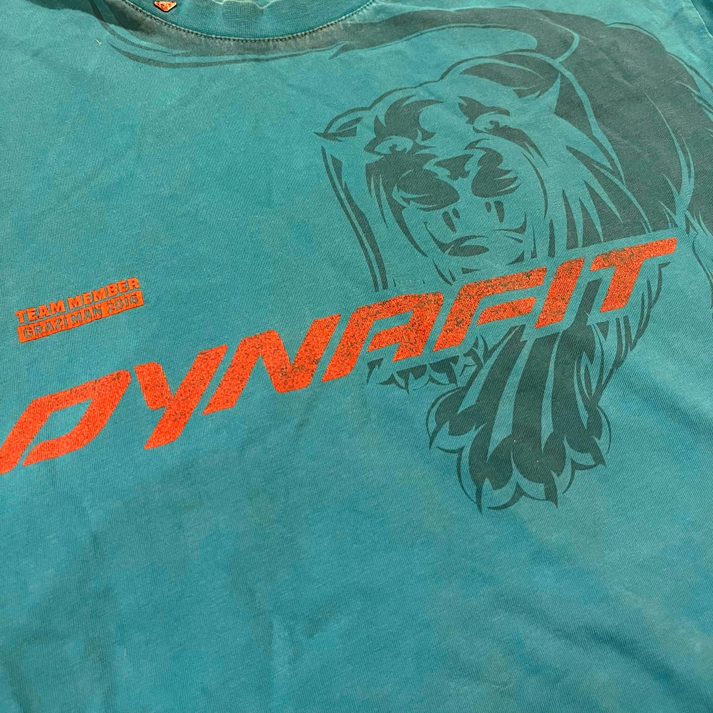Türkises T-Shirt von Dynafit (M Herren) 100% Baumwolle