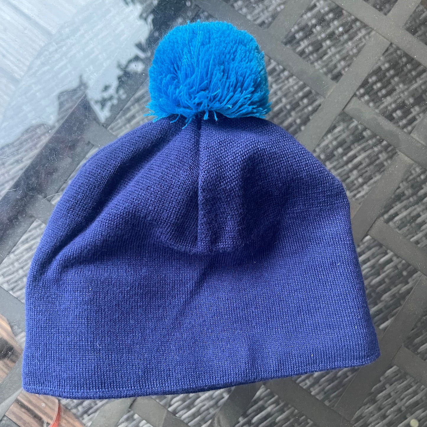 Maloja Bommel Mütze 50% Wolle Einheitsgröße blau