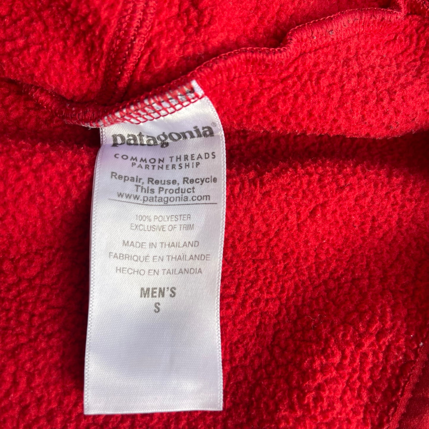 Patagonia Fleece-Jacke S korallen-rot