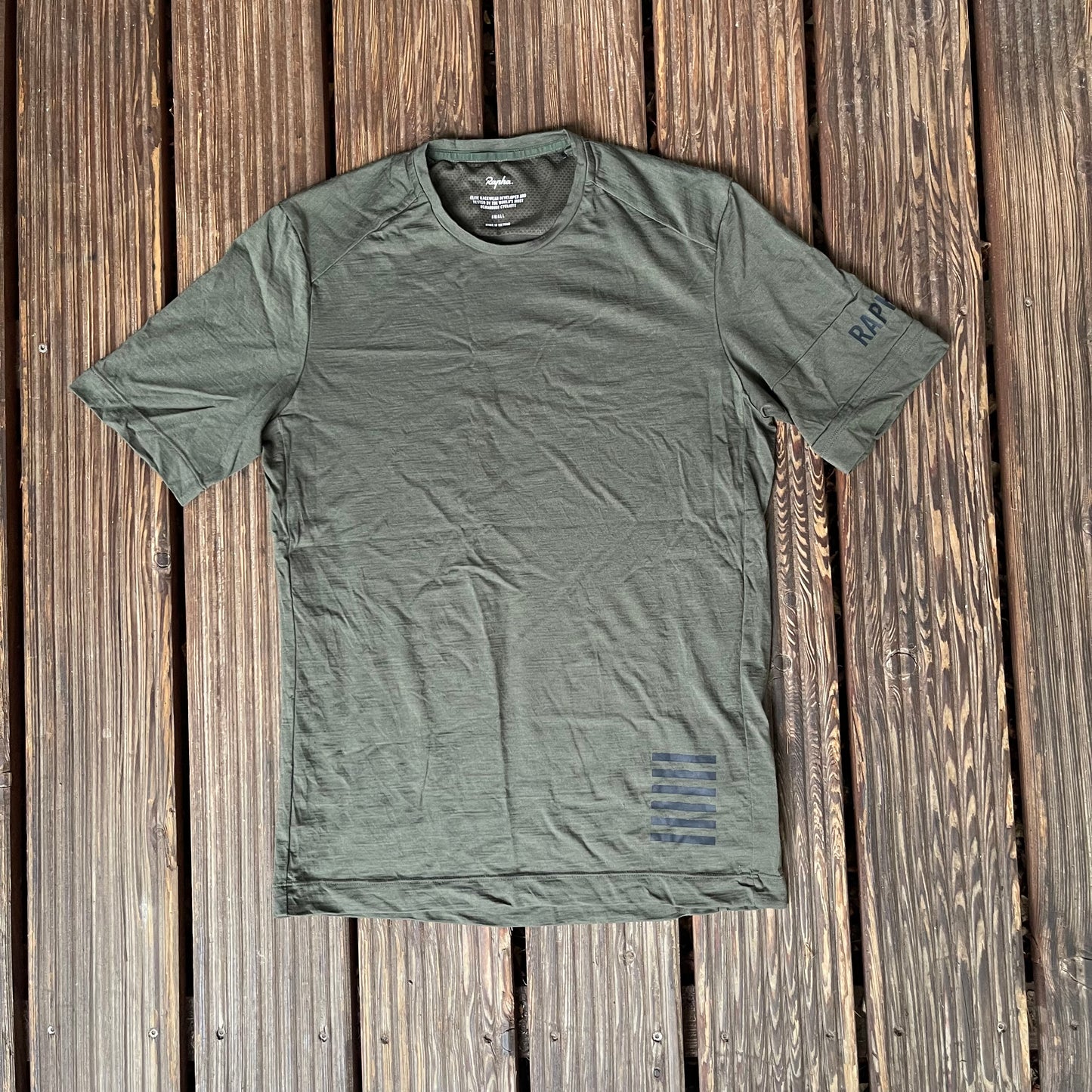 T-Shirt von RAPHA Merino (Herren S) olive