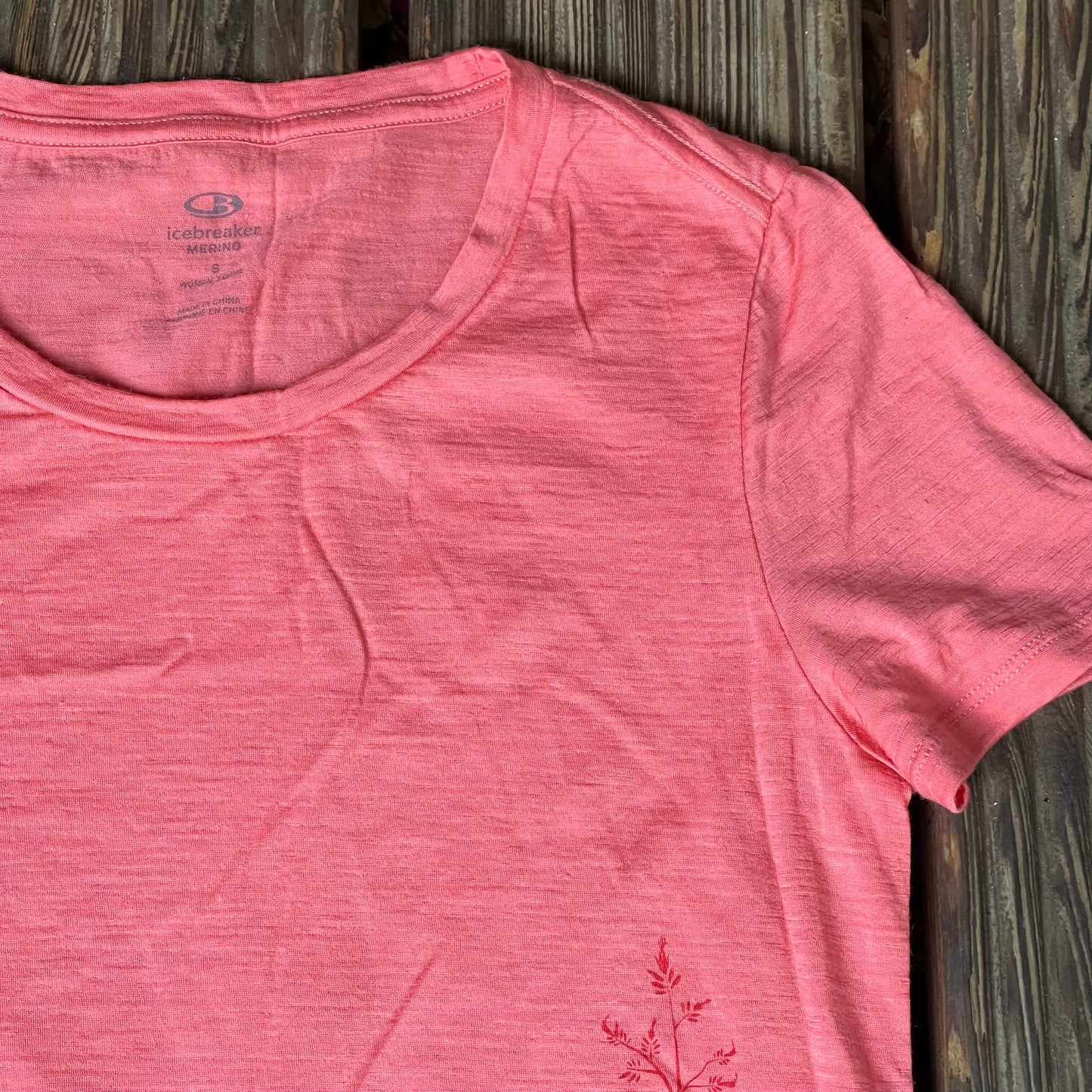 T-Shirt S von Icebreaker Merino rosa