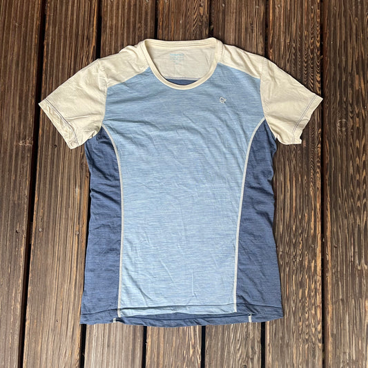Funktionsshirt von Norrøna (XL Damen) Merino T-Shirt blau