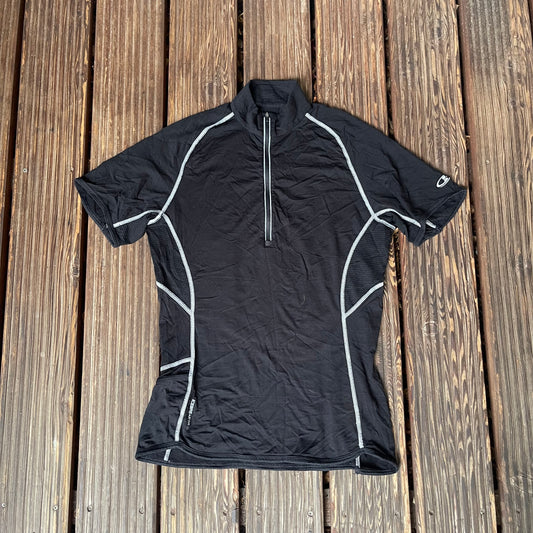 Neck Zip T-Shirt von Icebreaker Merino GT™ (L Damen) schwarz