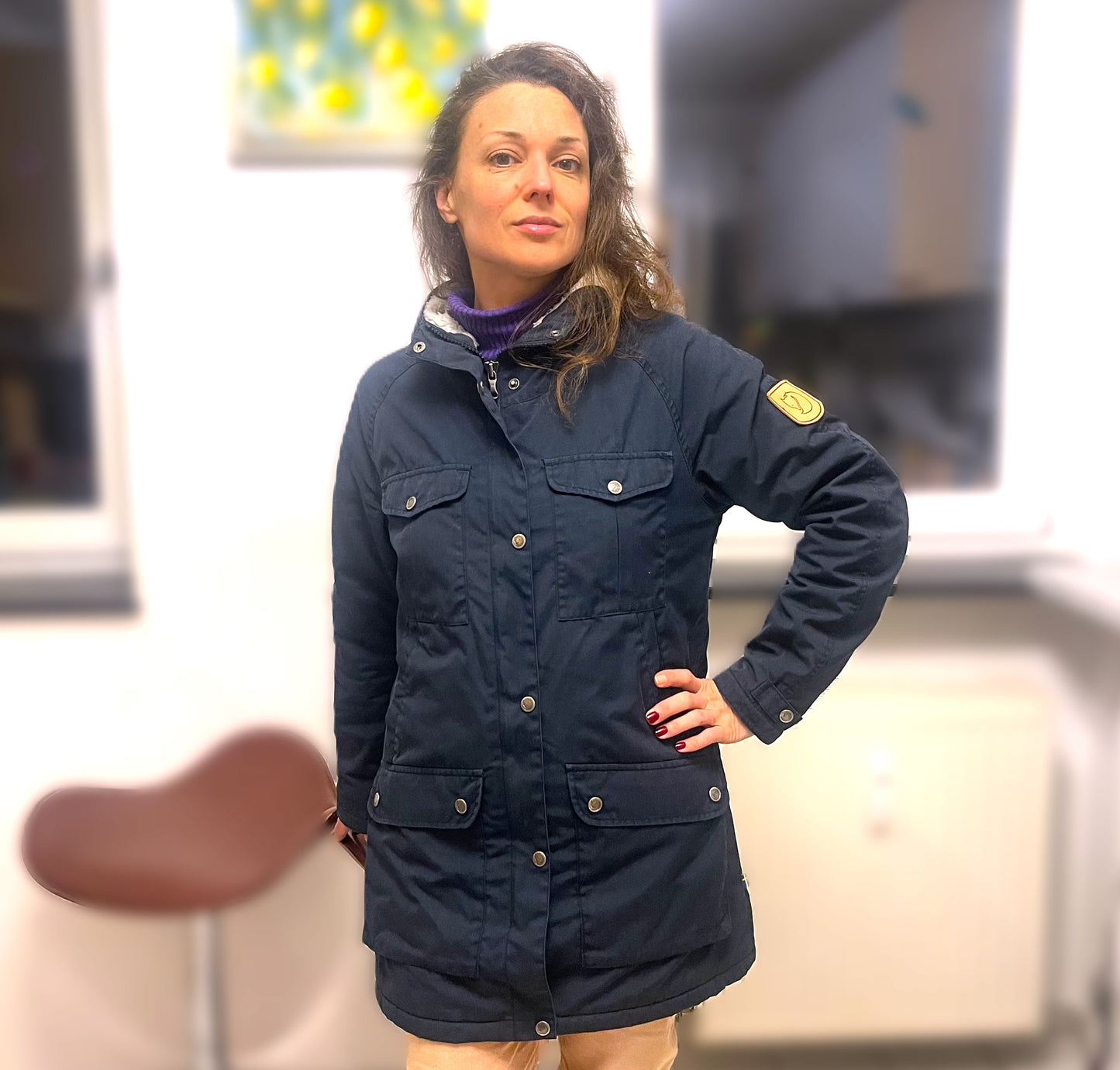 Winter-Jacke von Fjällräven XS / S Damen Greenland Parka - Mantel dunkelblau
