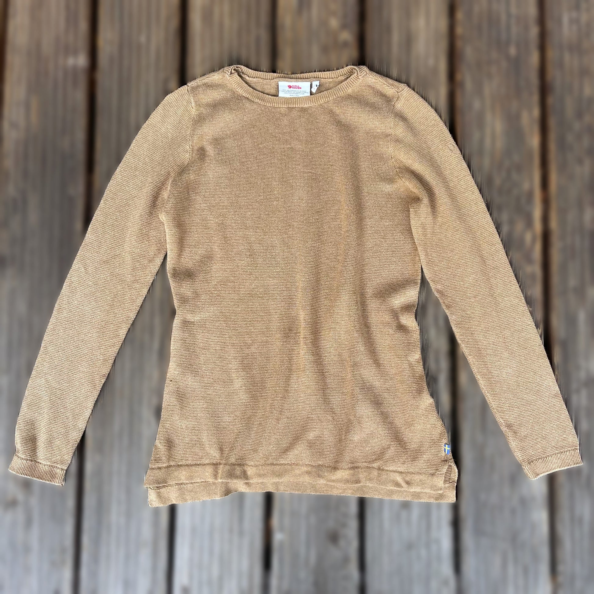 High Coast Knit Sweater / Pullover von Fjällräven in Größe S (Damen) hellbraun - wanderlich.com