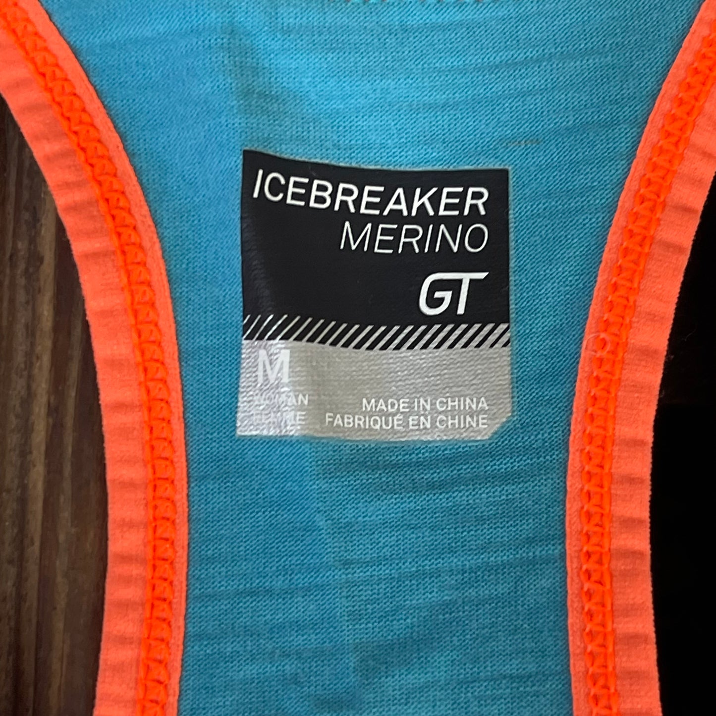 Tank-Top von Icebreaker Merino GT (M) Sport Shirt blau oder orange