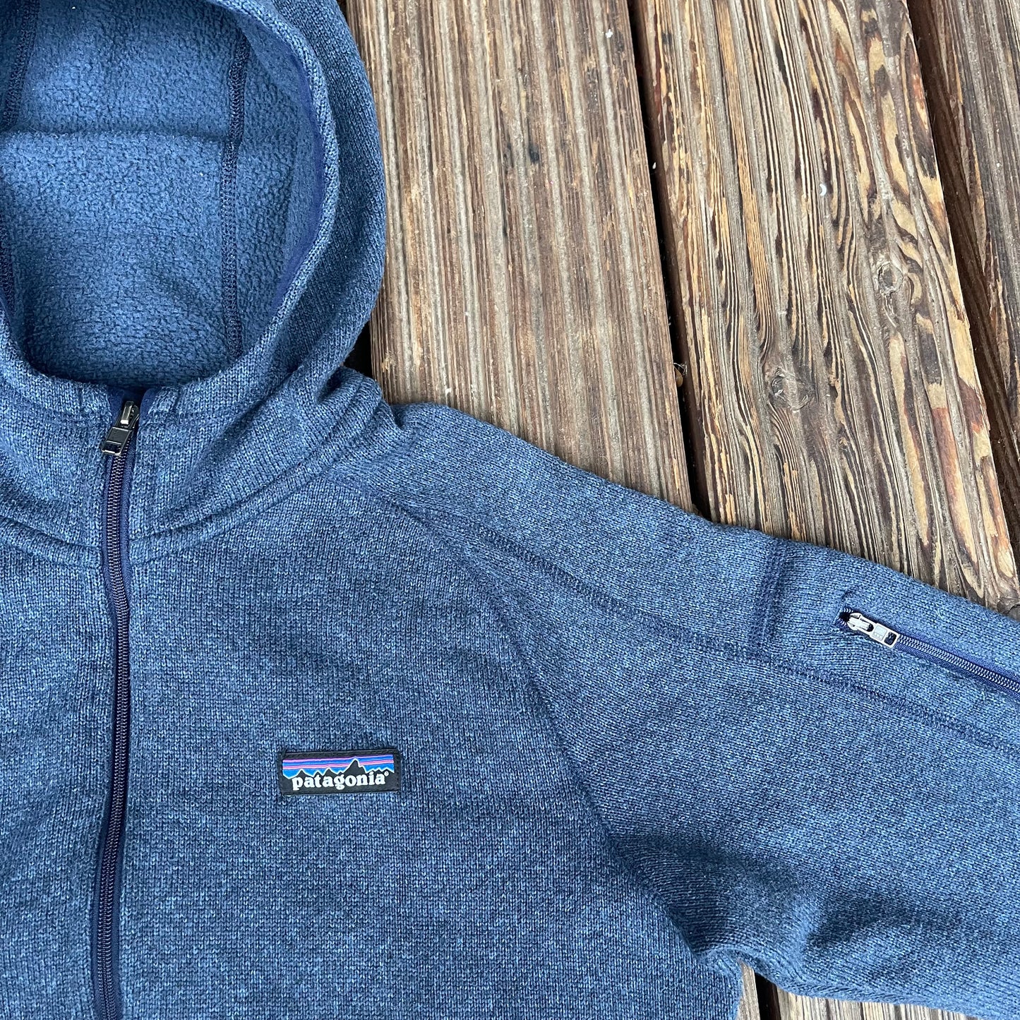 Patagonia Fleece Jacke L - Better Sweater blau