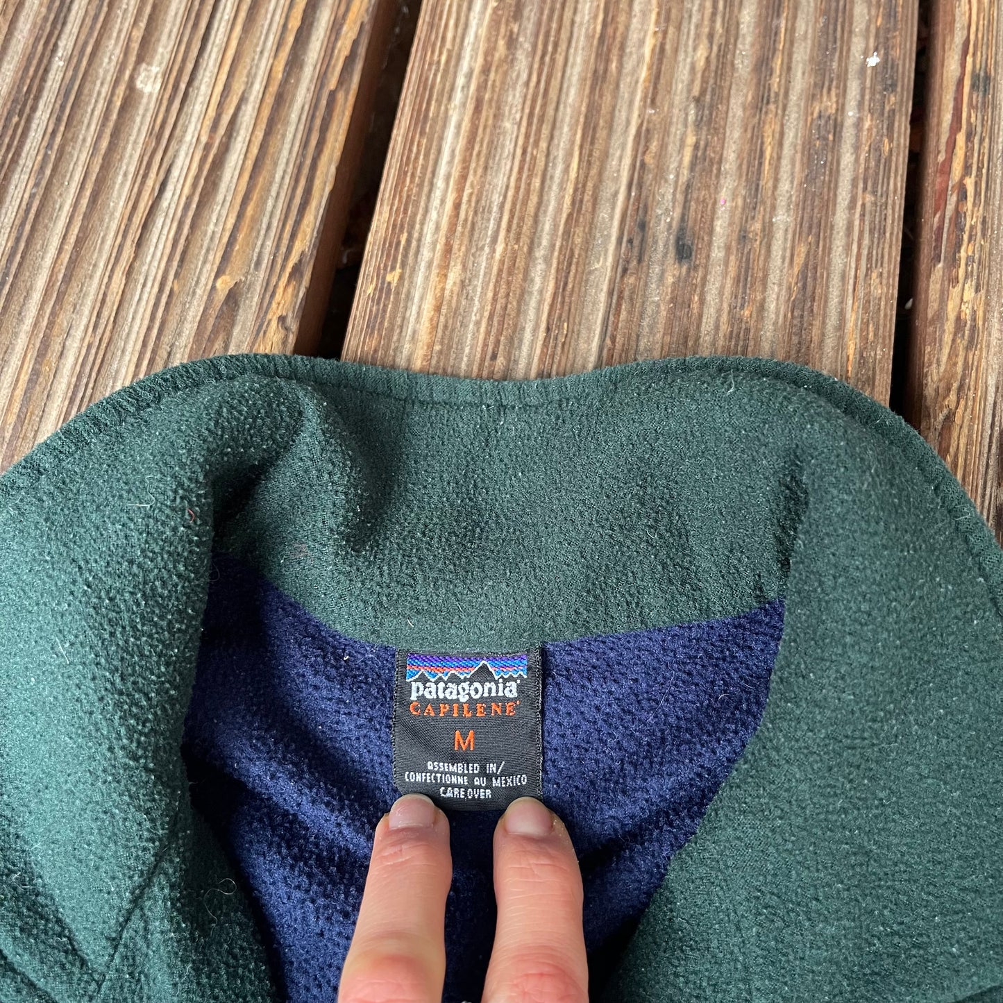 Patagonia Fleece-Pullover Unisex M -Capilene blau