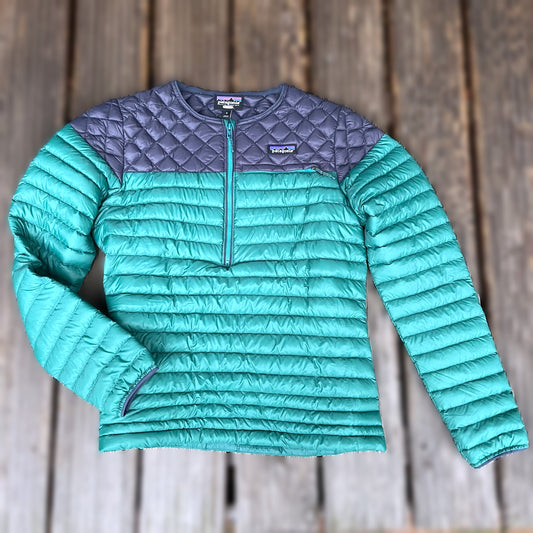Patagonia Down Sweater Damen M Isolations-, Daunen- Schlupfjacke / Pullover grün